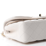 Caviar Quilted Small Double Flap White