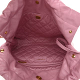 Shiny Calfskin Quilted Small Chanel 22 Pink