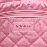 Shiny Calfskin Quilted Small Chanel 22 Pink