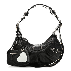 Le Cagole XS Shoulder Black Bag