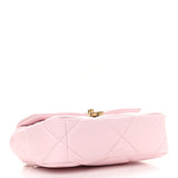 Lambskin Quilted Medium 19 Flap Light Pink