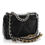 Lambskin Quilted Medium Chanel 19 Flap Black