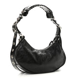 Le Cagole XS Shoulder Black Bag