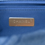 Denim Quilted Medium Chanel 19 Flap Blue