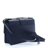 Ultra Matte Grained Calfskin 30 Montaigne Flap Bag Navy