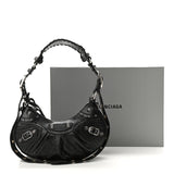 Le Cagole XS Shoulder Black Bag