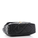 Lambskin Quilted Maxi 19 Flap Bag Black