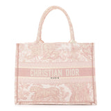 Small Oblique Toile De Jouy Book Tote Rose